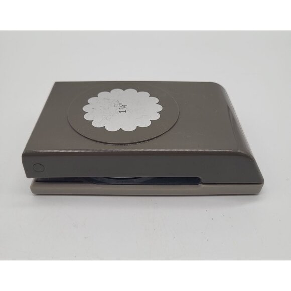 Stampin' Up 1 3/4" Scallop Circle Punch Scrapbooking Craft Hobby Cards Locking - Picture 2 of 7